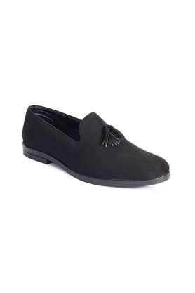 Mens black cheap leather loafers sale