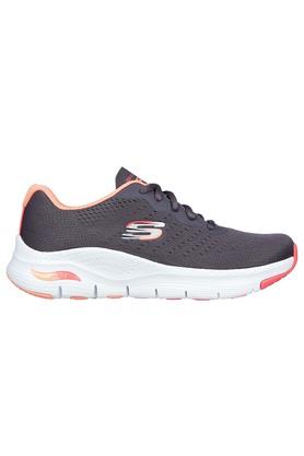 Buy SKECHERS Charcoal Arch Fit-Infinity Cool Mesh Lace Up Women's