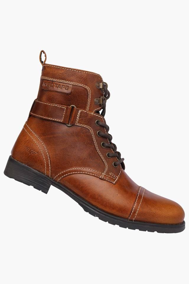 Red tape clearance boots tan