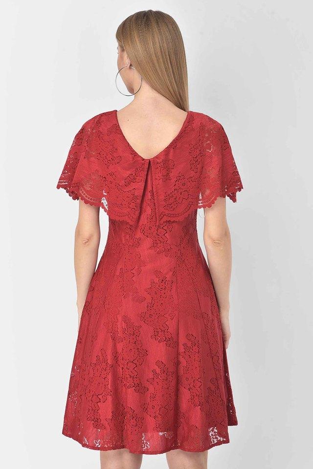 LATIN QUARTERS Women A-line Maroon Dress - Buy LATIN QUARTERS Women A-line  Maroon Dress Online at Best Prices in India | Flipkart.com