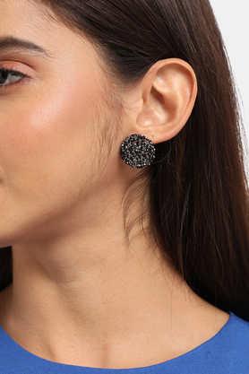 Black deals cluster earrings