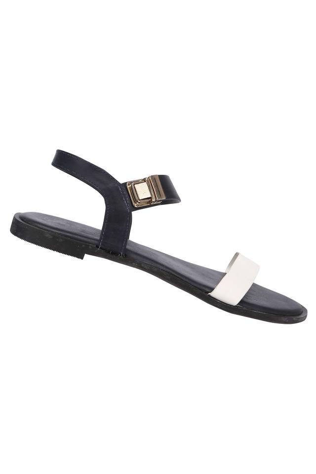 Metallic discount sandals flat