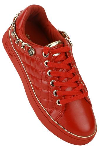 guess red sneakers