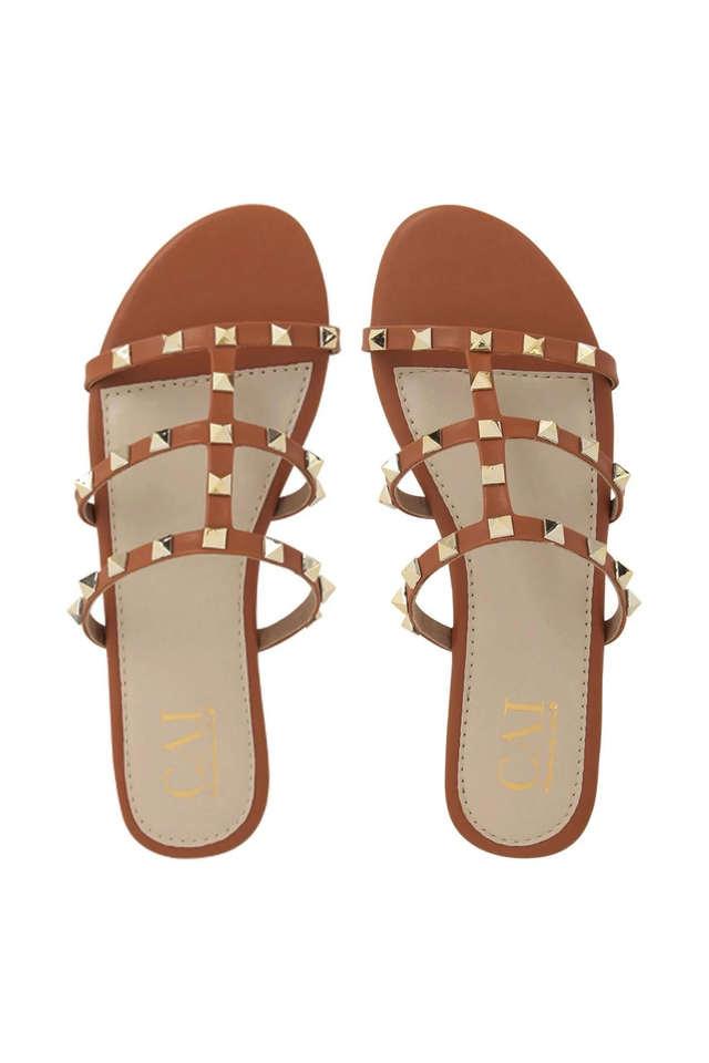 Buy SHOETOPIA Yellow Synthetic Slipon Girls Casual Sandals | Shoppers Stop