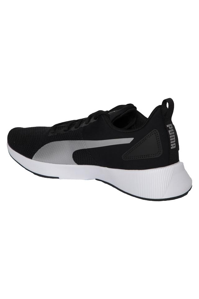 Puma black store mesh trainers