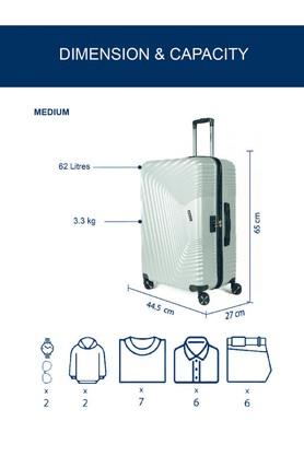 Medium size cheap trolley bag dimensions