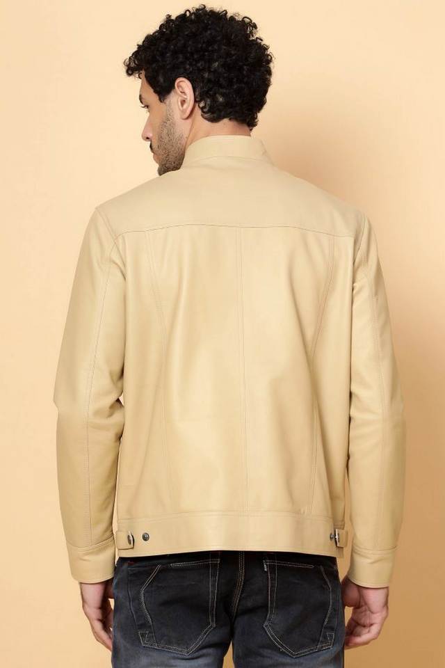 JULIET Light Brown Sport Leather Jacket