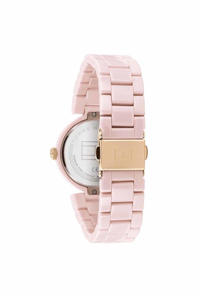 Buy TOMMY HILFIGER Womens 32 mm Lynn Pink Dial Ceramic Analogue