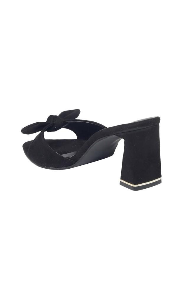 Suede best sale bow sandals