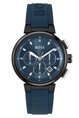 Buy BOSS One Blue Dial Silicone Chronograph Watch for Men