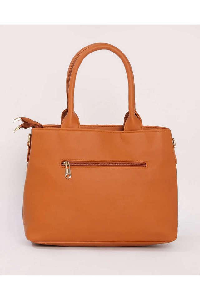 Tan best sale satchel handbag