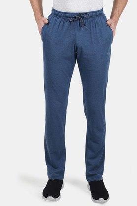 Buy Women Navy Blue Slim Fit Trouser Online in India - Monte Carlo