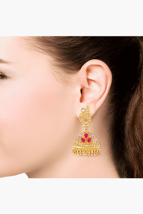 Ruby earrings online malabar gold