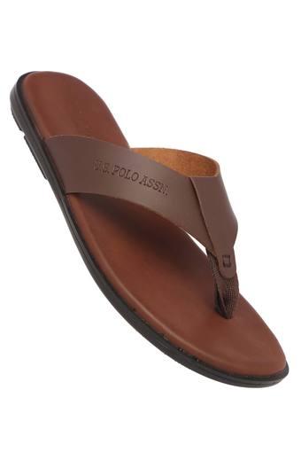 us polo assn leather sandals