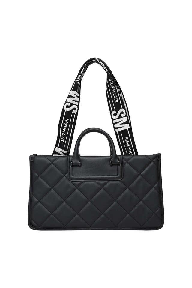 Steve madden black tote bag deals