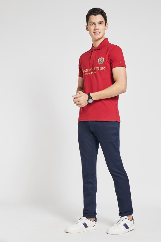 TOMMY HILFIGER TOMMY LOGO T-SHIRT, Red Men's T-shirt