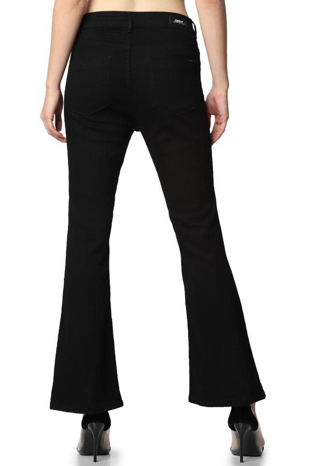 Shop Gia Curves Black Bootcut Trousers Online  Westside