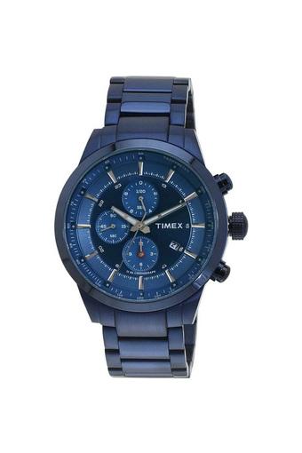 timex blue dial watch
