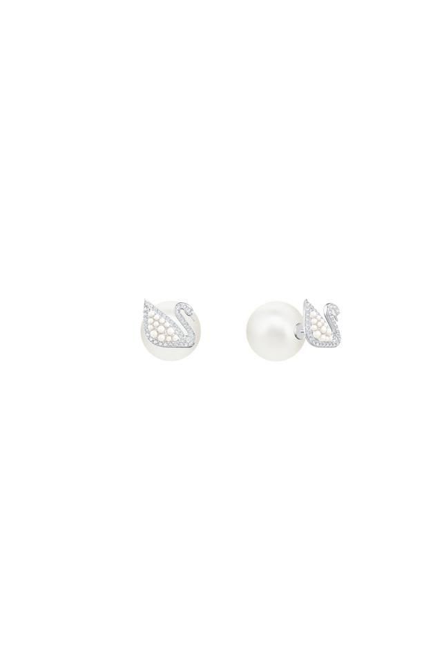 Buy SWAROVSKI Iconic Swan Stud Pierced Earrings | Shoppers Stop