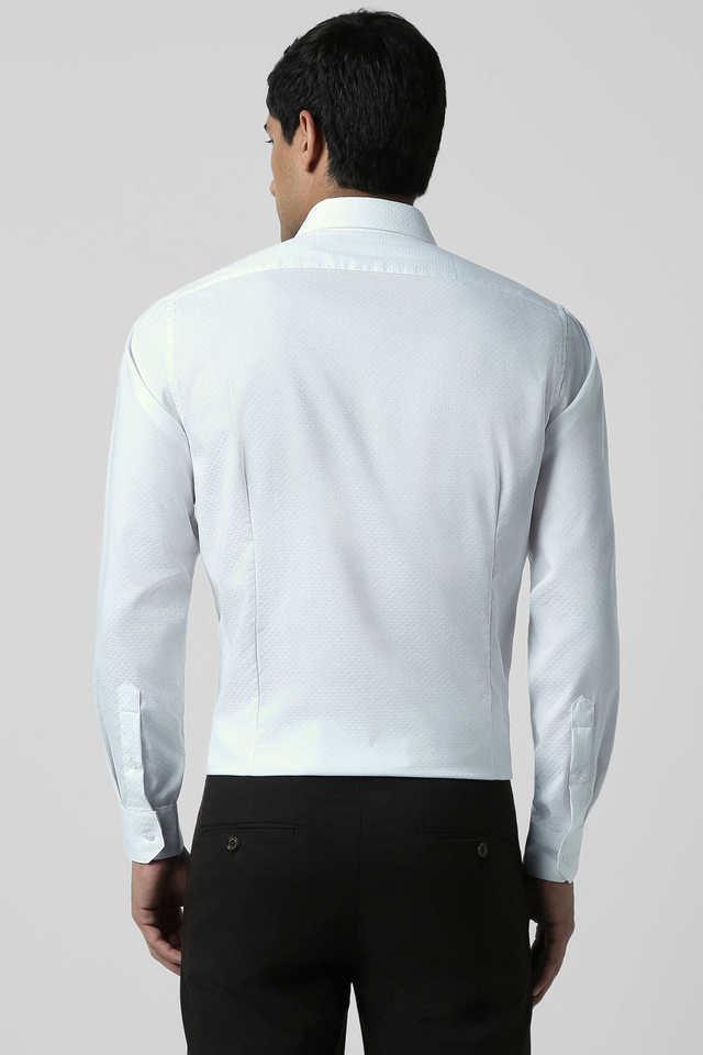 Buy Van Heusen Men White Solid Slim Fit Casual Shirt Online at Low Prices  in India 