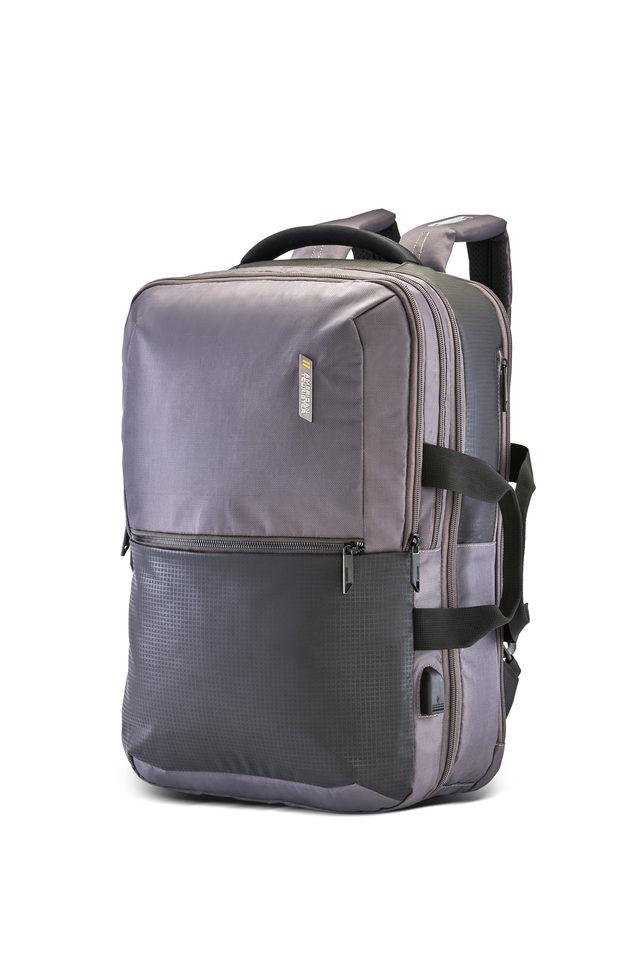 Buy AMERICAN TOURISTER Grey Segno 2.0 Polyester Unisex Laptop Backpack Shoppers Stop