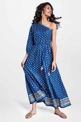 Global desi blue outlet dress