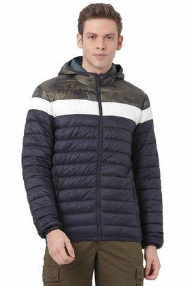 Buy WILDCRAFT Mens Regular Fit Solid Henley Neck Jacket Shoppers