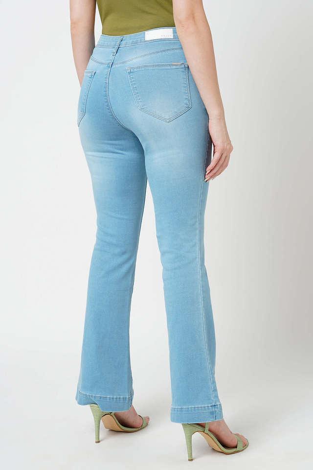 Flared Low Jeans - Light denim blue - Ladies