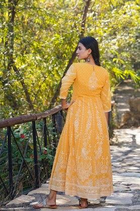 Yellow store ethnic wear