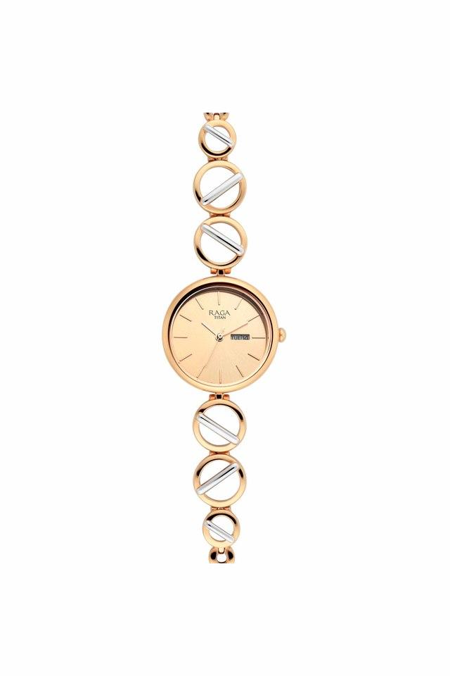 Buy TITAN Womens Raga Viva IV Phase I Rose Gold Copper Brass