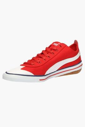 Puma red sale canvas shoes