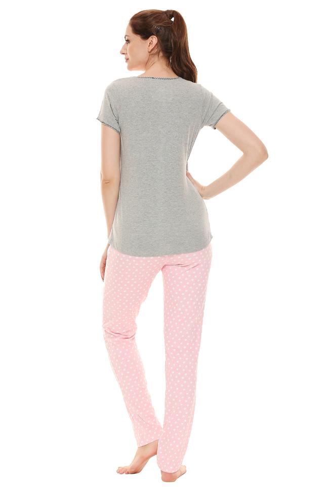 SWEET DREAMS -  Grey Melange Loungewear - Main