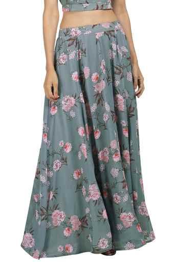 georgette maxi skirt
