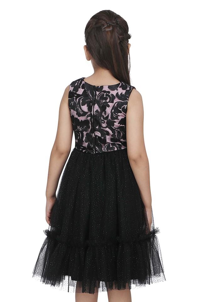 Black one piece 2024 dress with net