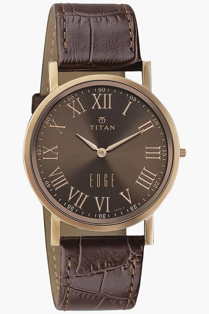 Buy TITAN Mens Analogue Leather Watch