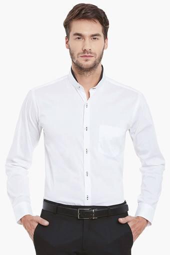 mens white shirt slim fit