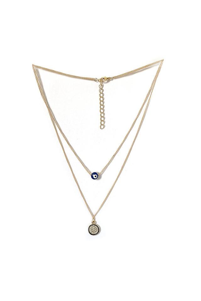 Buy Gold Evil Eye Necklace, Gold Layering Necklaces, Gold Star Necklace, Evil  Eye Jewelry, Made From Gold Plated Sterling Silver. Online in India - Etsy