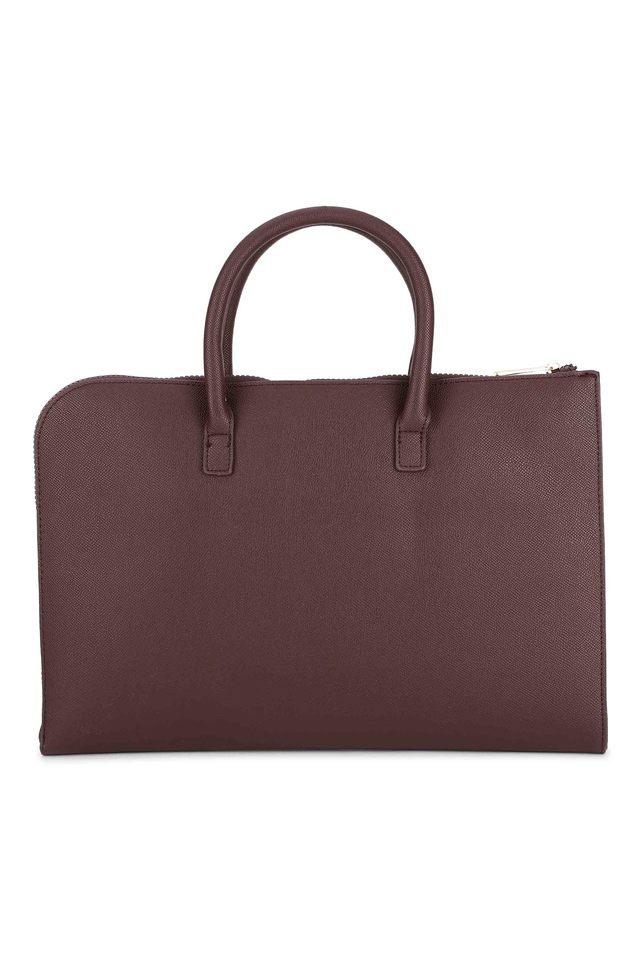 ALLEN SOLLY -  Burgundy Laptop Bag - Main