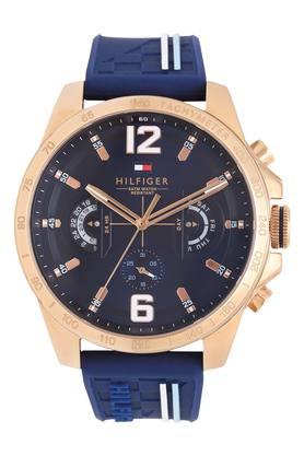 Tommy hilfiger blue and gold deals watch