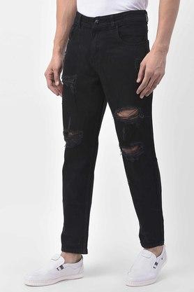 Buy REALM Dark Tone Wash Denim Regular Fit Mens Jeans