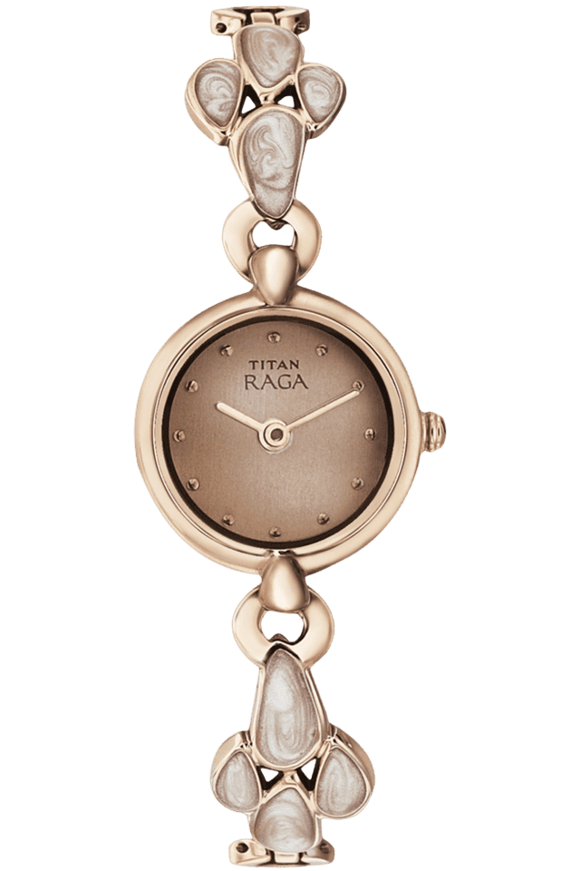 Buy TITAN Womens Peach Dial Watch 2444Wm05 Shoppers Stop
