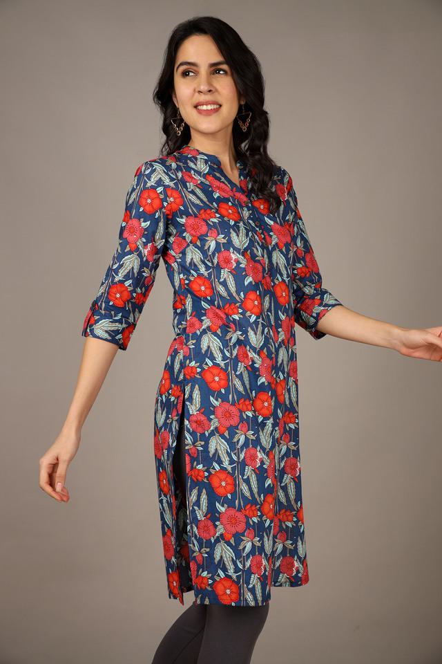 Knee length shop cotton kurtis