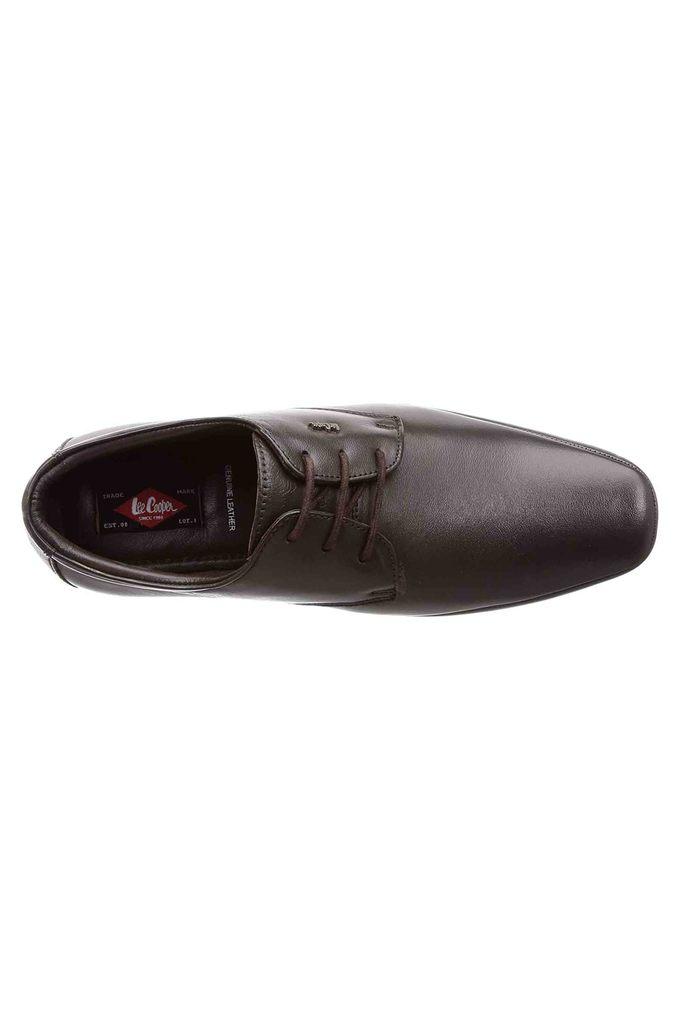 Buy LEE COOPER Brown Leather Regular Lace Up Mens Formal