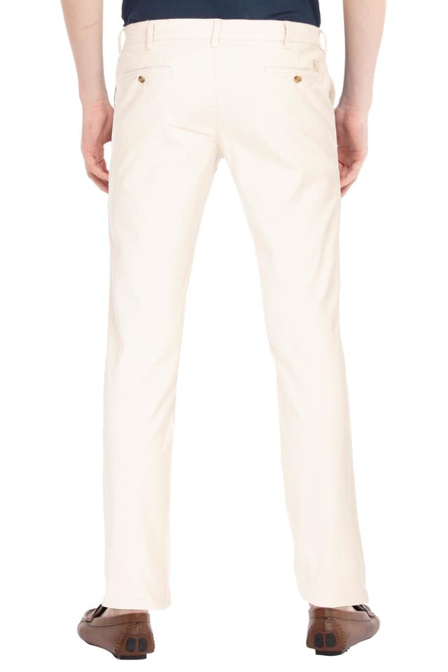 Implement skrubbe begynde Buy COLOR PLUS Off White Mens 5 Pocket Solid Trousers | Shoppers Stop