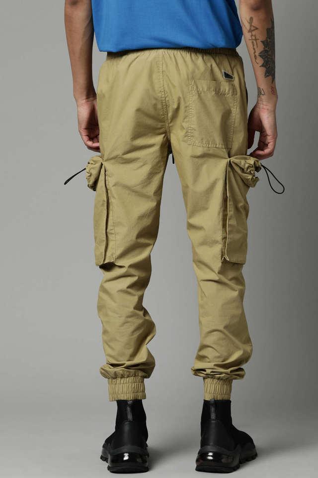 Buy Men Green Slim Fit Joggers Trousers online  Looksgudin