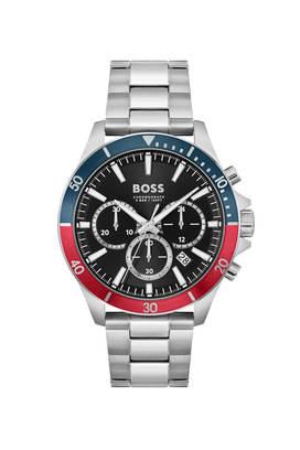 - Leather for Shoppers 1513851 Pilot Black BOSS Dial Stop Buy Men Edition Chronograph Watch | Chrono