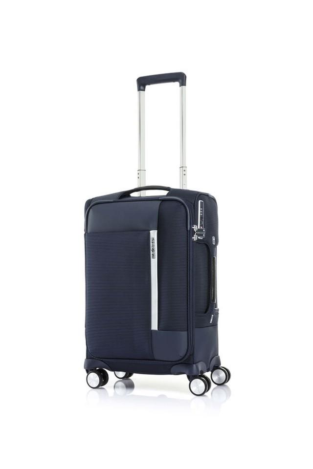 Buy SAMSONITE Navy Bricter Polyester 4 Wheels Trolley Shoppers Stop