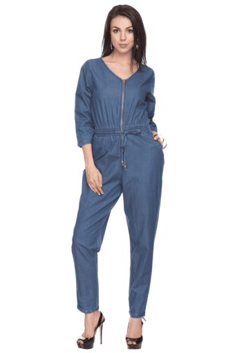 splendid denim jumpsuit