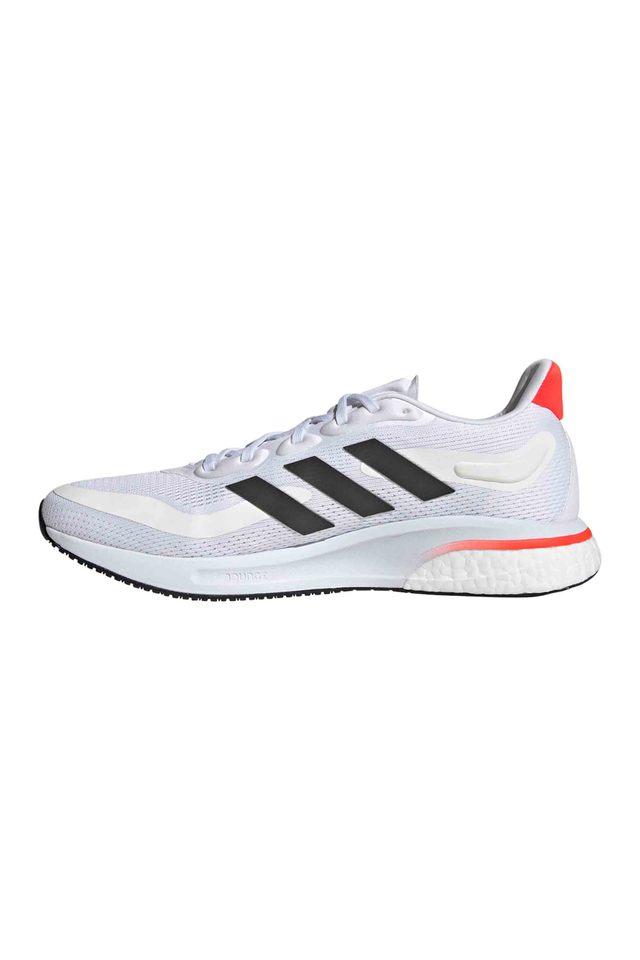 Adidas mens best sale white running shoes