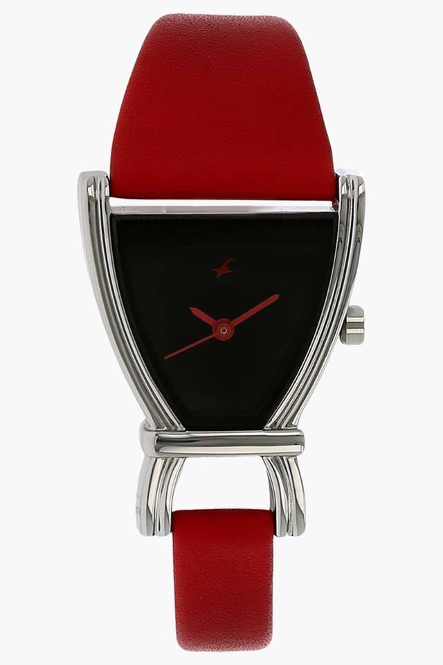 Womens black hot sale strap watches